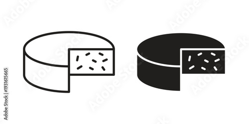 Parmesan icon collection. Vector design pack