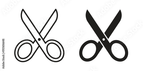 Scissors icon collection. Vector design pack