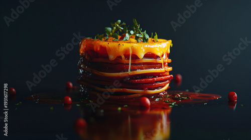 red candle on a white background