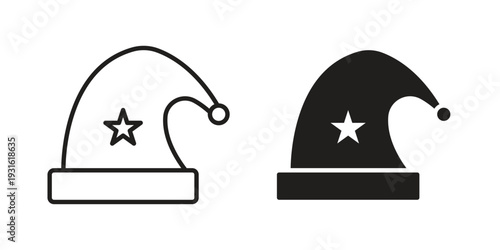 Sleeping Hat icon collection. Vector design pack