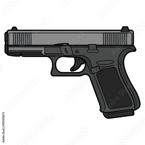 gun isolated on white