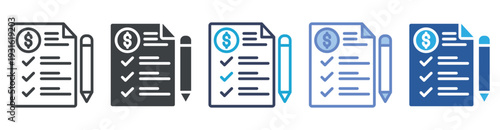 Quotation icon set multiple style collection