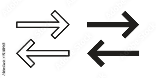 Transfer arrows icon collection. Vector design pack