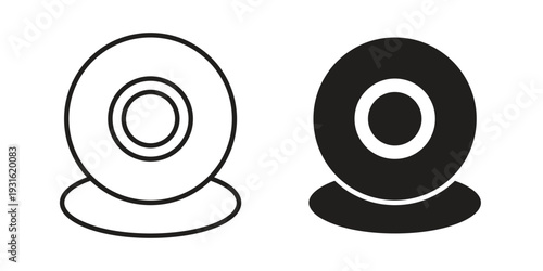 Web camera icon collection. Vector design pack