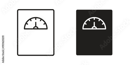 Weight scale icon collection. Vector design pack