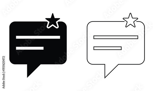 Customer Rating and Review Icon . feedback symbols for customer satisfaction concepts in digital interfaces.