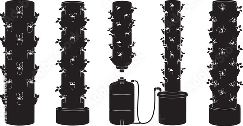 Illustration of wine bottle storage and dispenser systems