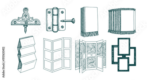 Modern Minimalist Abstract Geometric Digit Number One Symbol Vector Graphic Illustration Design