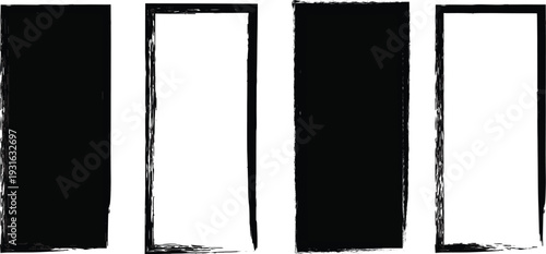 Black and white vertical bars with distressed texture