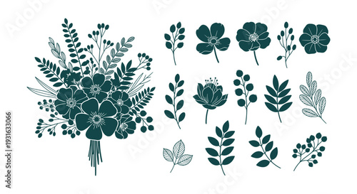 Stylish Modern Geometric Number Forty-Eight Vector Logo Design Icon Shape Illustration