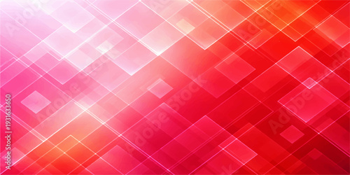 Abstract red background with checkered square patterns and pink gingham plaid fabric texture for a seamless vintage tablecloth textile backdrop