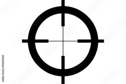 Crosshair Target Icon with Center Ring