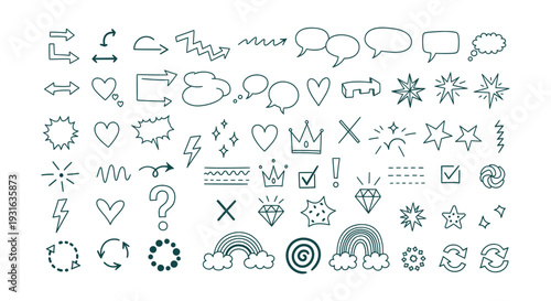 Creative Abstract Modern Geometric Number 93 Vector Art Design Element Illustration