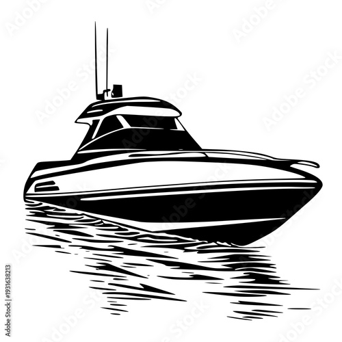 Vector background boat , vector illustration of a boat , silhouette of a boat 