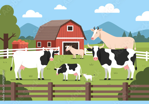 A simple composition of vibrant color blocks. Ideal for backgrounds, design elements, or representing abstract concepts like separation, layers, or ba