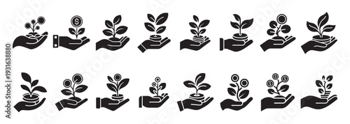 Investment and dividend income growth for investors vector illustration