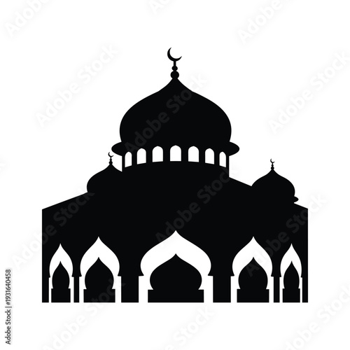 Mosque Silhouette Islamic Architecture Commercial