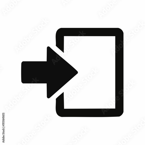 Free Download Modern arrow pointing to document in sleek black design - GFXLoad