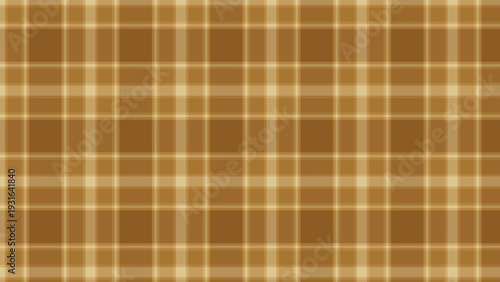 Abstract seamless classic plaid pattern in earthy brown and tan tones perfect for traditional textile prints and rustic digital wallpaper