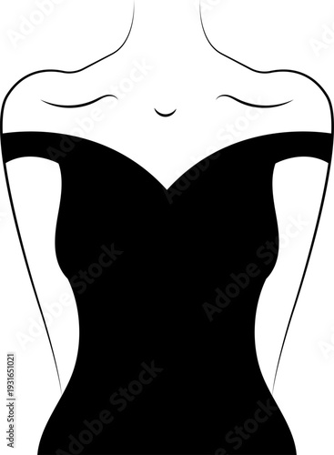 Types of Corsets Hand drawn vector sketch icons collection longline bra lingerie technical fashion illustration with molded cup, crop hip length. Types of necklines in dresses