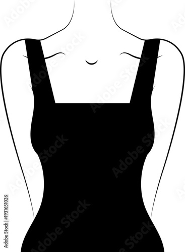 Types of Corsets Hand drawn vector sketch icons collection longline bra lingerie technical fashion illustration with molded cup, crop hip length. Types of necklines in dresses