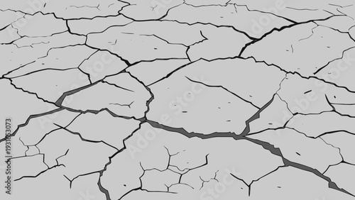 Cracked Earth Surface Texture Background.