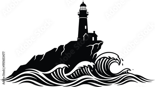 Minimalist vector graphic featuring a simple file icon labeled vector file isolated on white background, Vector