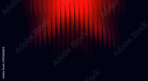 Quadro su tela Abstract dark background with glowing red vertical lines creating dramatic light