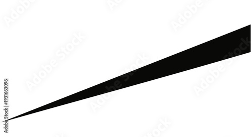 modern black diagonal graphic shape on a crisp white background perfect for adding dynamic visual interest and contemporary style