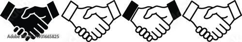  partnerships icon. Handshake icon.