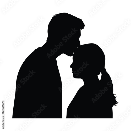 Tender couple sharing intimate moment in loving embrace