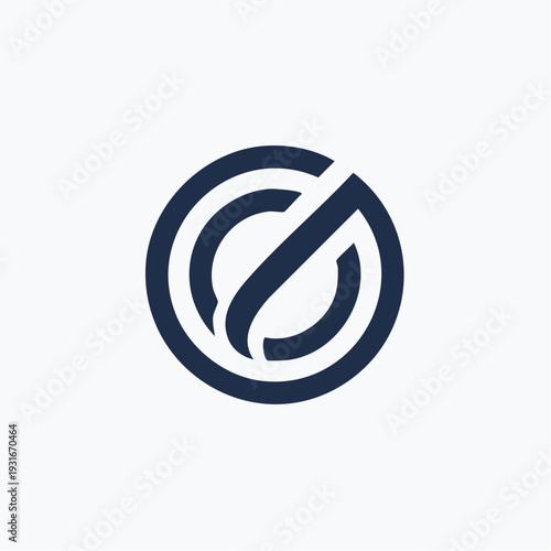 Elegant abstract circular logo with dynamic interwoven lines, representing connectivity, progress, and professional identity for contemporary enterprises
