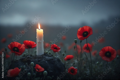 Intentionally soft Flanders poppies 