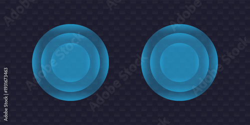 Sound wave. Signal concentric circle. Round light effect. Wifi range. Radio station signal. Water ripple with circle waves. A place or a painful point. Radar screen