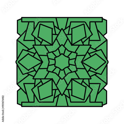 Bright Classic Decorative Square Tile