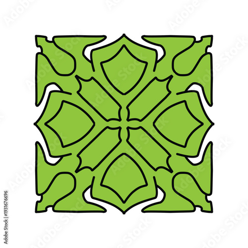 Traditional Inspired Decorative Tile Motif
