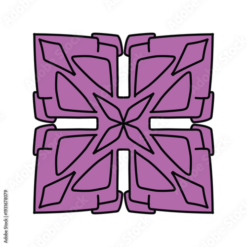 Elegant Classic Square Tile Motif