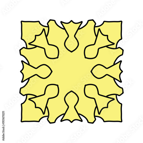 Handcrafted Classic Floral Tile Pattern