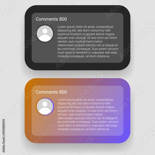 Social Media Comments Template Web Banner Design