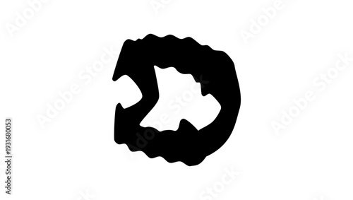 vampire teeth,b lack isolated silhouette