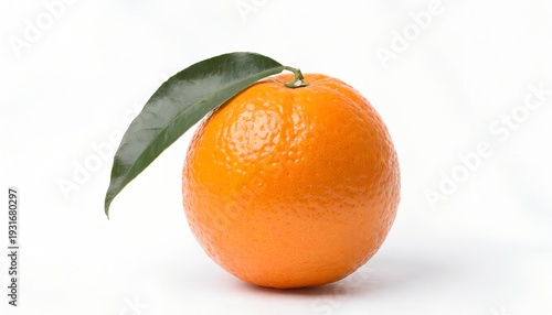 Whole Orange with Leaf on White
Fresh Orange Fruit with Green Leaf Isolated on White
Ripe Orange with Leaf on Clean White Surface