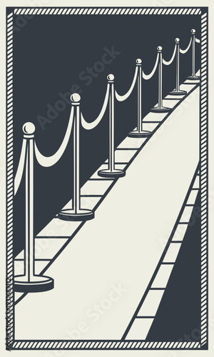 Red Carpet Event with Stanchions and Ropes.