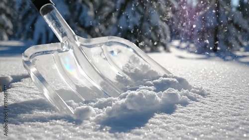 Snow Shoveling in Winter - Clearing the Path for a Fresh Start.