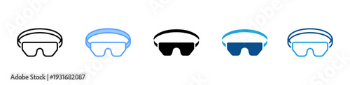 Goggles icon multiple style and collection