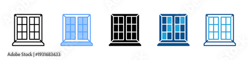 Window icon multiple style and collection