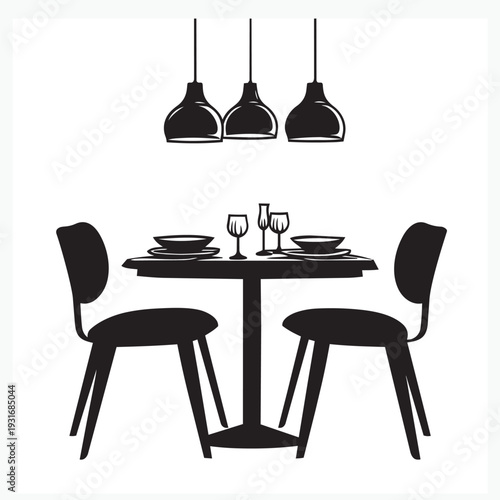 dining table and chairs
