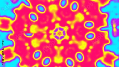 Vibrant Nebula Cloud Burst Abstract Animation 4K