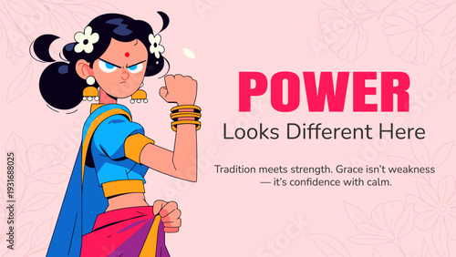 Strong Women, Feminine Empowerment, Girl Power Poster for 8 March