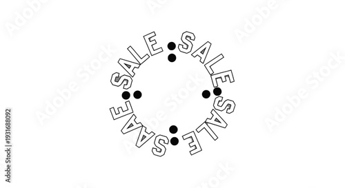 circular sale graphic design element for advertising discounts and special offers perfect for retail promotions on a clean white background.