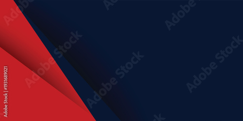 abstract 3d dark blue background with a combination of luminous red overlap layers background